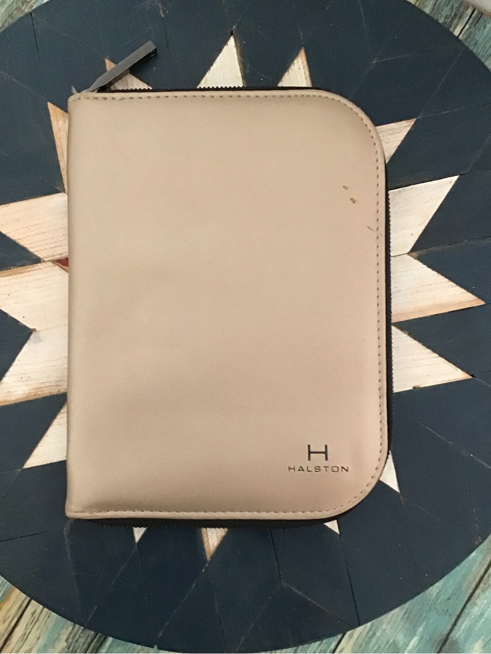 Halston Heritage Taupe Zip Travel Wallet
